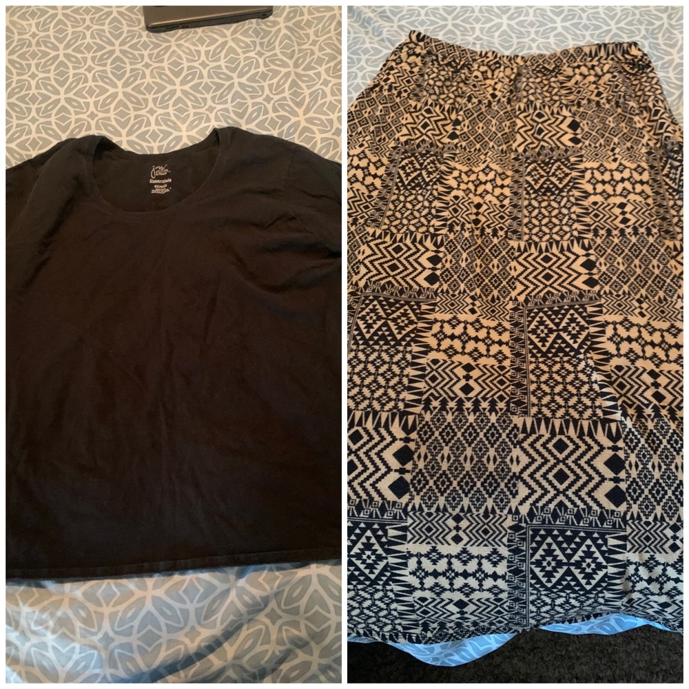 2 OUTFITS🔥 Maxi Skirt & Long Sleeve Tee & MORE